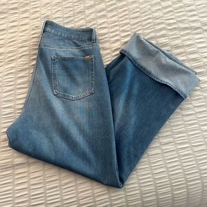 HALARA Flex High waist cuffed wide leg jeans